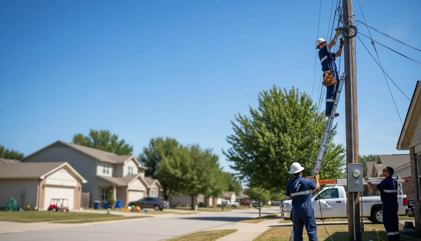 Residential electrician providing installation services in Neche, ND